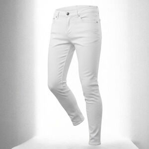 7 For All Mankind Skinny Jeans Womens 29 White Denim Slim Fit Pants
